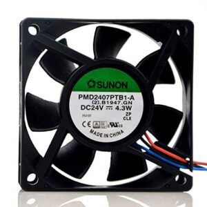 for PMD2407PTB1-A 24V 4.3W 7020 7CM 3-Wire Inverter Cooling Fan