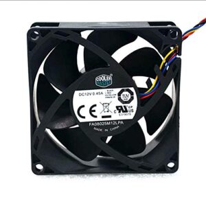 for FA08025M12LPA 12V 0.45A 8CM 8025 4-Wire Cooler Master PWM Smart Speed Cooling Fan-L8