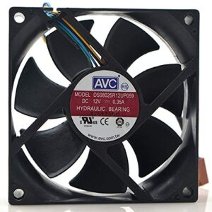 Generic Cooling Fan Cooler For AVC 8025 12V 0.35A DS08025R12UP059 8CM 4-Pin/Wire