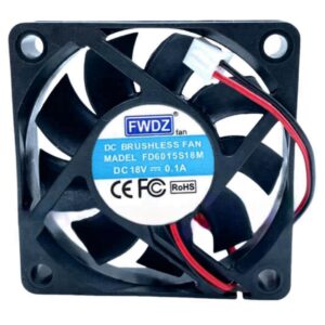 FD6015S18M 6CM 18V 0.1A 6015 60X60X15MM 2-Wire Cooling Fan