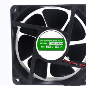 for YX12038B24H 24V 0.60A 120X120X38MM 2-Wire Cooling Fan