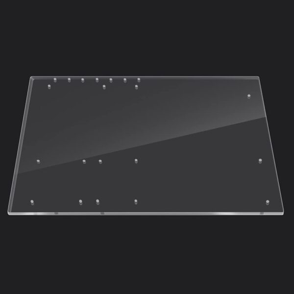 Open Frame Transparent Acrylic Overlock Computer Case DIY Base Stand for ATX Motherboard - Image 3