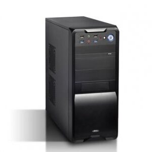 Advance Burst PC Case Black with Steel 480 Watts Power Supply ATX/Micro-ATX/ITX-Black