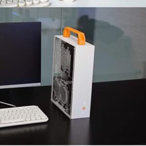 K30K59 portable A4 portable case, 1U power itx side transparent mATX case - (Color: K50)