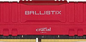 Crucial Ballistix 3000 MHz DDR4 DRAM Desktop Gaming Memory 8GB CL15 BL8G30C15U4R (Red)