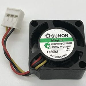 for SUNON MC20100V3-Q01U-G99 5V 0.33W 2CM/cm 2010 Micro Fan