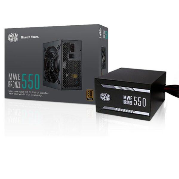Cooler Master MWE 550 Bronze, 80+ Bronze Certified 550W Power Supply, 3 Year Warranty