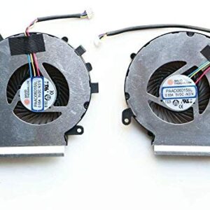 Replacement CPU GPU Cooling Fan Compatible with MSI GE62MVR GE72MVR MS-16JC MS-169C Game Laptop P/N: PAAD06015SL-N376 N374 US Layout