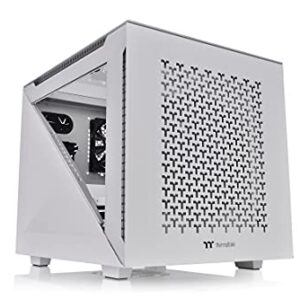Thermaltake Divider 200 TG Air Snow/Micro ATX Case/PC Case/Tempered Glass/White