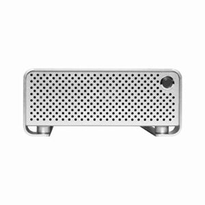 METALFISH Metal Gear Plus Mini ITX Small Case All Aluminum HTPC Horizontal Chassis,Support DC-ATX PICO PSU-2 * 2.5 Inch Disk-4cm Height Radiator