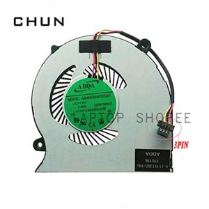 FCQLR New CPU Fan Compatible for ADDA AB06505HX050301 00N130BU 6-31-N130S-102 3pin Cooling Fan
