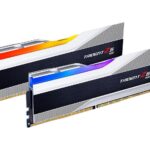 G.SKILL Trident Z5 RGB Series (Intel XMP 3.0 & AMD Expo) DDR5 RAM 32GB (2X 16GB) 6000MT/s CL36-36-36-96 1.35V Desktop Computer Memory U-DIMM – Metallic Silver (F5-6000J3636F16GA2-TZ5RS)