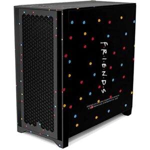 Skinit Decal Gaming Skin Compatible with Corsair 4000D Tempered Glass Mid-Tower ATX Case - Officially Licensed Warner Bros Friends Polka Dots Design