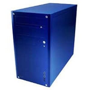 Abbey abee PC case Smart J08R Silent Micro ATX Tower Blue Anodized SME-J08R-BL