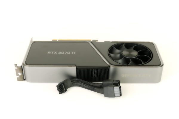 NVIDIA - GeForce RTX 3070 Ti 8GB GDDR6X PCI Express 4.0 Graphics Card - Dark Platinum and Black (Renewed) - Image 2