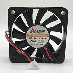 FD246015HB Y.S.TECH 6CM DC24V 0.145A Two-Wire Inverter Cooling Fan