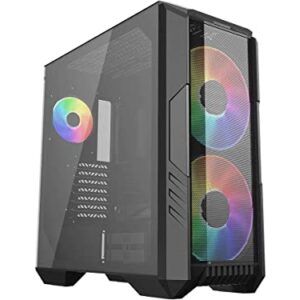 212 Main HAF 500 Black Steel Plastic & Tempered Glass ATX Mid Tower Computer Case