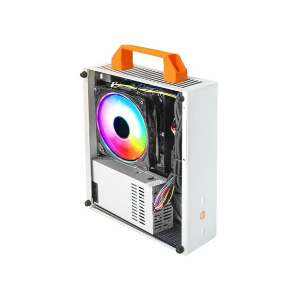 K30K59 portable A4 portable case, 1U power itx side transparent mATX case - (Color: K50) - Image 2