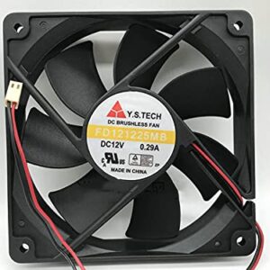 FD121225MB Y.S.TECH 12025 DC12V 0.29A 12025MM Cooling Fan