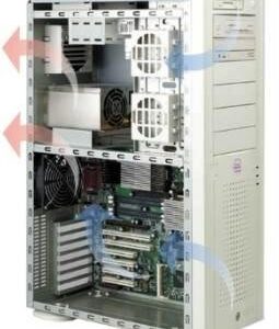 Supermicro CSE-0048-01 Sc760p4 400w 9bay P4 Full-toweratx Red Cooling Power Beize