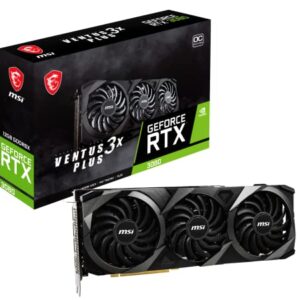 MSI Geforce RTX 3080 GAMING TRIO PLUS 12G LHR Computer Gaming Graphics Card, 12GB GDDR6X, DisplayPort x 3, HDMI 2.1 TORX Fan 4.0, RGB Mystic Light, NVIDIA GPU Video Cards for Gaming PC (Renewed)
