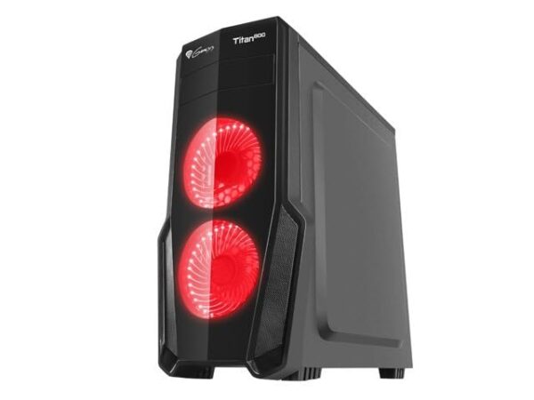 Natec Genesis Titan 800 Tower Black, Red – Computer Case (Tower, PC, Synthetic ABS, SPCC, Black, Red, ATX, Micro ATX, Mini-ITX, Game) - Image 2