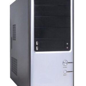iMicro 400W ATX Mid Tower Case CA-IMJ303P (Black/Silver)