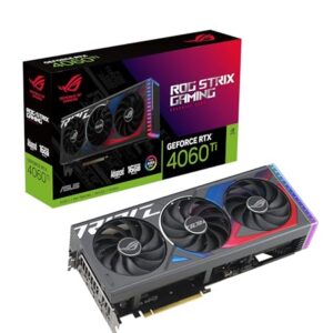 ASUS ROG Strix GeForce RTX™ 4060 Ti Advanced Edition Gaming Graphics Card (PCIe 4.0, 16GB GDDR6, DLSS 3, HDMI 2.1a, DisplayPort 1.4a, Aura Sync) (Renewed)