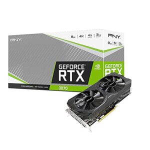 PNY GeForce RTX 3070 8GB XLR8 Gaming Uprising Dual Fan Graphics Card (Renewed)