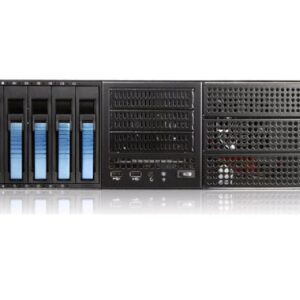iStarUSA E306L-B5SA 3U EATX Rugged Rackmount 5x3.5 Trayless Hotswap Chassis - Blue (Power Supply Not Included) (146745)