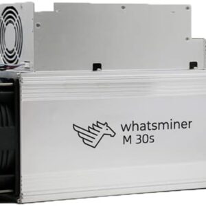 MicroBT Whatsminer M30S 86TH/S Bitcoin ASIC Miner(38J/TH, 3268W, 220V, SHA256), High Stability, High Efficient Energy Consumption, Air-Cooling Home Mining Machine for BTC/BCH/BSV, w/PSU (Renewed)