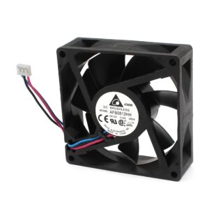 Qtqgoitem DC12V 0.3A PC CPU Cooler 3 Wires Cooling Fan Radiator 8x8x2.5cm Black (Model: 815 b77 2dc 656 42e)