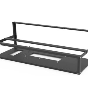 Tigology Steel Open Air Miner Stackable Mining Frame Case Rig, 6GPU/ 8GPU/12GPU for Crypto Coin Bitcoin ETH/ETC/ZEC Mining, Dual Power Supported, Frame Rack Only, Fans & GPU is not Included