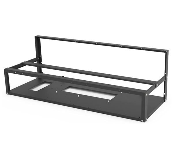 Tigology Steel Open Air Miner Stackable Mining Frame Case Rig, 6GPU/ 8GPU/12GPU for Crypto Coin Bitcoin ETH/ETC/ZEC Mining, Dual Power Supported, Frame Rack Only, Fans & GPU is not Included