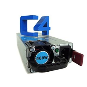 HP 499249-001 460W Power Supply - 499250-001, 503296-B21, 511777-001, 591555-101 (Renewed)
