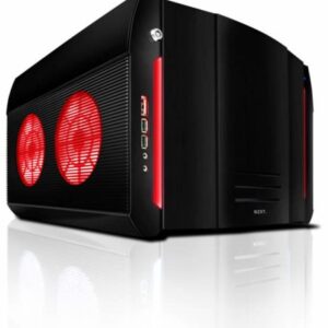 NZXT Rogue CS-NT-Rogue-SRED Micro ATX Mid Tower Computer Case (Black Aluminum)