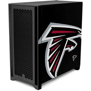 Skinit Decal Gaming Skin Compatible with Corsair 4000D Tempered Glass Mid-Tower ATX Case - Officially Licensed NFL Atlanta Falcons Large Logo Design