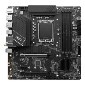 MSI PRO B760M-A WiFi DDR4 ProSeries Motherboard (Supports 12th/13th Gen Intel Processors, LGA 1700, DDR4, PCIe 5.0, M.2, 2.5Gbps LAN, USB 3.2 Gen2, Wi-Fi 6E, mATX) (Renewed)