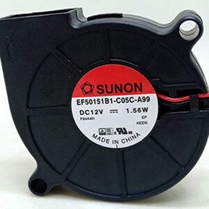 For SUNON EF50151B1-C05C-A99 12V 1.56W 5015 humidifier turbo fan