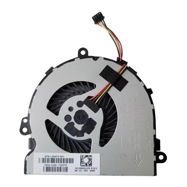 CPU Cooler Fan for HP 250 255 256 G7 15-DA 15-DY 15-DB 15-DR 15-DX 15-AC 15-AY 15-AF 15-BW 15-BD 15-BS 15-BE 15-BF 15Q-DX 15T-DS TPN-C125 C126 C129 C130 Series DFS470805CL0T FK3M L20474-001 5V 4PIN