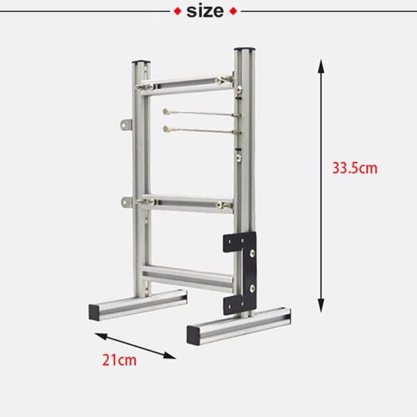EDIY DIY Computer Chassis Bracket Open Motherboard Case Rack ATX Vertical Horizontal PC Game Water-Cooled Test Bench Creative Overclocking Aluminum Frame Good Heat Dissipation All Silver, ITX Silver - Image 5