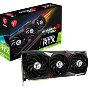 MSI Gaming GeForce RTX 3080 Gaming Z Trio 12G LHR 12GB GDRR6X 384-Bit HDMI/DP Nvlink Torx Fan 4 RGB Ampere Architecture OC Computer Gaming Graphics Card, NVIDIA GPU Video Cards for Gaming PC (Renewed)