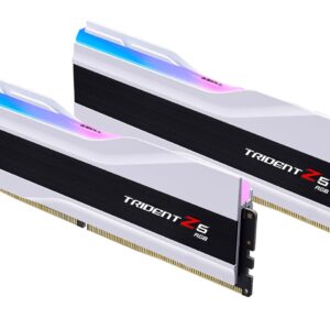 G.SKILL Trident Z5 RGB Series (Intel XMP 3.0) DDR5 RAM 48GB (2x24GB) 7600MT/s CL38-48-48-121 1.35V Desktop Computer Memory UDIMM - Matte White (F5-7600J3848F24GX2-TZ5RW)