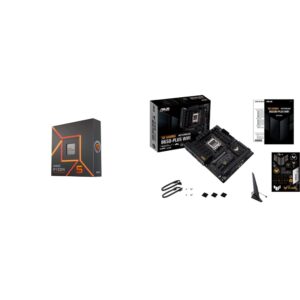 AMD Ryzen™ 5 7600X 6-Core, 12-Thread Unlocked Desktop Processor ASUS TUF Gaming B650-PLUS WiFi Socket AM5(LGA 1718)Ryzen 7000 ATX Gaming Motherboard(14 Power Stages,PCIe® 5.0 M.2 Support,DDR5 Memory)