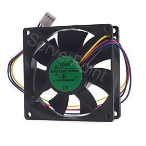 Fan cooling New 12V 0.38A AD08012XX257B01 8 cm 8cm 8025 4-wire (4PIN) automatic temperature-controlled PWM CPU