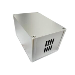 LD-Teemm Aluminum Alloy Finished Chassis, Industrial Chassis, Made of Aluminum Alloy, DIY Computer Chassis, Sandblasted Silver, Size: 80 * 100 * 120mm