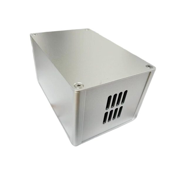 LD-Teemm Aluminum Alloy Finished Chassis, Industrial Chassis, Made of Aluminum Alloy, DIY Computer Chassis, Sandblasted Silver, Size: 80 * 100 * 120mm