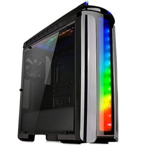 Thermaltake CA -1G9-00M1WN- 00 Versa C22 Mid Tower Case with Side Window and RGB LED -Black