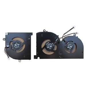 xinzhuoqi New Replacement CPU Cooling Fan for MSI GS75 P75 MS-17G1 MS-17G2 Series CPU+GPU Cooling Fan (2Fans)