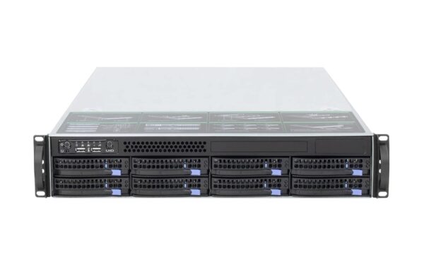 2U hot swappable Storage Server 6GB/SAS backplane for E-ATX mainboard 8-Bay Empty Chassis - Image 3